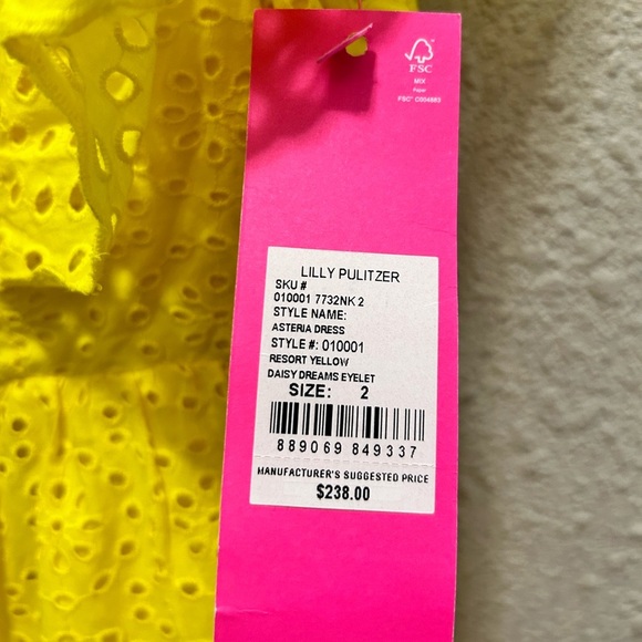 Lilly Pulitzer Asteria Eyelet Babydoll Dress in Daisy Dreams NWT Size 2 - Picture 7 of 13